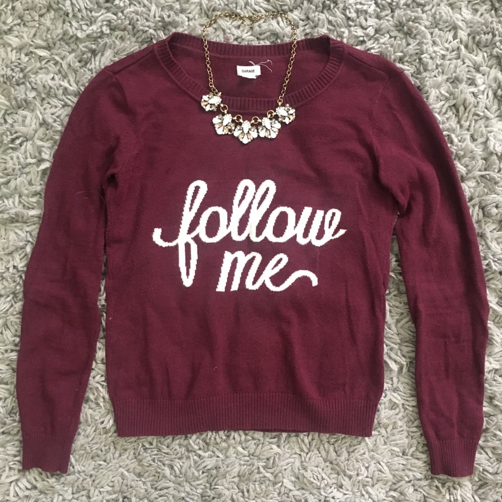 Garage Maroon Pullover
